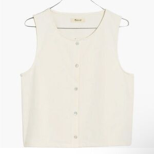 Madewell NWOT Bacopa Button Front Tank Top